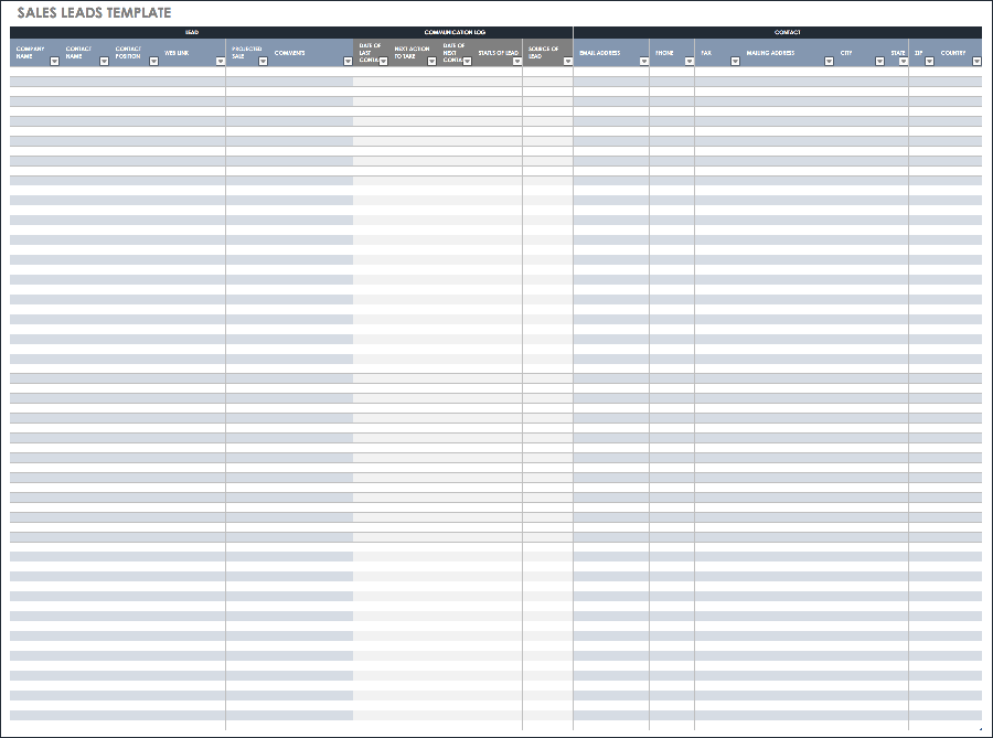 File Excel về khách hàng tiềm năng